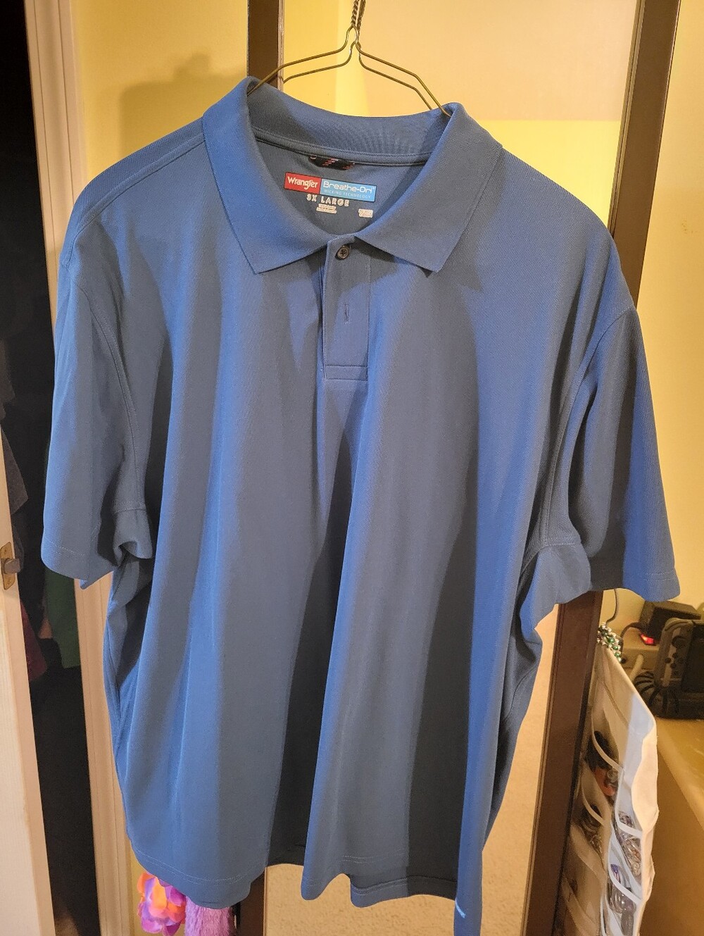 Msns Blue Polo 3xl Breathe-dri
